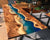 Custom Made Live Edge with River Wave Look Table Epoxy Dining Table Coffee Table End Table Bar Counter Top Living Room Table Wall Art Wooden Table