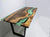 Beautiful Celadon Green Epoxy Resin Dining Table Conference Table Patio Table Coastal Table Coffee Table Living Room Table Bar Counter Table End/Side Table
