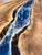 Attractive Blue Epoxy Resin Dining Table Coffee Table Conference Table Kitchen Table Living Room Table Bar Counter Table End Table Side Table Patio Table Home Décor