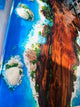 Aquatic Island Waterfall Epoxy Resin Table with Rock and Stone Dining Table Living Room Table Coffee Table Center Table Console Table Side/End Table Patio Table