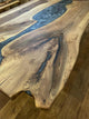 Midnight Mosaic Gray Epoxy Resin Dining Table Coffee Table Live Edge Table Living Room Table Console Table Patio Table Kitchen Table End Table Side Table Home Décor