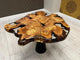 Exquisite Clear Transparent Live Edge Round Epoxy Resin Table Dining Table Coffee Table Kitchen Table Patio Table Console Table Side Table Centre Table