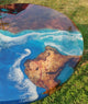 Custom Beach Look Epoxy Resin Round Dining Table Coffee Table Centre Table Live Edge Table Console Table Living Room Table Study Table Patio Table End/Side Table