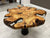 Exquisite Clear Transparent Live Edge Round Epoxy Resin Table Dining Table Coffee Table Kitchen Table Patio Table Console Table Side Table Centre Table
