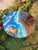 Custom Beach Look Epoxy Resin Round Dining Table Coffee Table Centre Table Live Edge Table Console Table Living Room Table Study Table Patio Table End/Side Table