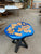 Versatile Multi River Epoxy Resin Round Dining Table Coffee Table Centre Table Live Edge Table Console Table Living Room Table Study Table Patio Table End/Side Table