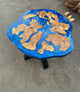 Versatile Multi River Epoxy Resin Round Dining Table Coffee Table Centre Table Live Edge Table Console Table Living Room Table Study Table Patio Table End/Side Table