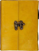 TUZECH Handmade Diary Notebook for Office/Home/Craft/Art Use with C Lock (Blush Yellow)