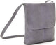 Tuzech Handmade Leather Simple Flap-Over Crossbody Bag with Big Pocket Gift for Women Full Grain, Campus, Weekender
