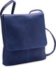 Tuzech Handmade Leather Simple Flap-Over Crossbody Bag with Big Pocket Gift for Women Full Grain, Campus, Weekender