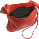 Tuzech Handmade Leather Simple Flap-Over Crossbody Bag with Big Pocket Gift for Women Full Grain, Campus, Weekender