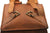 Tuzech Unisex Brown Pure Leather Bag Adjustable Size Casual Use Messenger Satchel Bag Cute Backpack Fits laptop Upto Adjustable Size (21 Inches)-Tuzech store