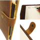 TUZECH Handmade Premium Full-Grain Refillable Leather Journal Classic Travel Leather Diary Cover for Men Women (Only Leather Cover) 9.5X7.5 inches (Brown)-Tuzech store