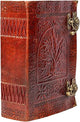 TUZECH 600 Pages Handmade Large Leather Journal Diary Embossed Tree of Life Book Of Shadows Hocus Pocus Notebook Writing Seven Chakra Grimoire Sketchbook 7 x 10 Leather Bound