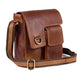 TUZECH Pure Genuine Leather Modern Styled Brown Stylish Vintage Handbag Satchel Bag Handcrafted Leather Bag -Fits Laptop Up To (11 Inches)-Tuzech store