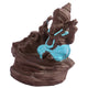 Tuzech Handicraft Ceramic Buddha & Ganesha Smoke Fountain Backflow Incense Holder Home Decor Buddha & Ganesha Statue Gifts Showpieces Multicolor (Set of 2)-Tuzech store