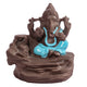 Tuzech Handicraft Ceramic Buddha & Ganesha Smoke Fountain Backflow Incense Holder Home Decor Buddha & Ganesha Statue Gifts Showpieces Multicolor (Set of 2)-Tuzech store