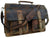 Tuzech genuine Retro Buffalo Hunter Leather Laptop Messenger Bag Office Briefcase College Bag Leather Bag for Men and Women (18 Inch)-Tuzech store