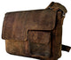 TUZECH Buffalo Leather Distressed Brown Messenger Bag Shoulder Bag laptop bag (15 inches)-Tuzech store
