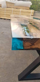 Personalized LARGE EPOXY TABLE, Resin Dining Table For 2 , 4 , 6, 8 River Dining Table Top, Wood Epoxy Coffee Table Top, Living Room Table Top-Tuzech store