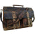 Vintage Retro Buffalo Leather Briefcase Laptop Bag-Tuzech store
