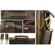 Vintage Retro Buffalo Leather Briefcase Laptop Bag-Tuzech store