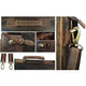 Vintage Retro Buffalo Leather Briefcase Laptop Bag-Tuzech store