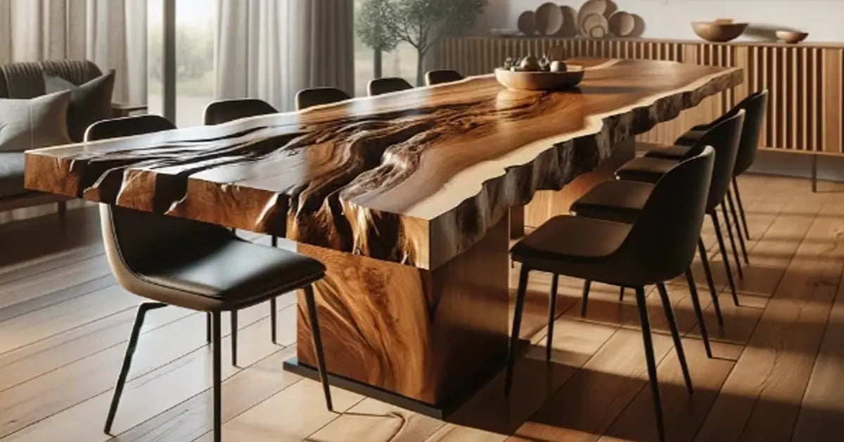 Why Choose a Wooden Live Edge Table? The Perfect Blend of Nature and Artistry