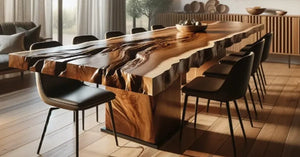Why Choose a Wooden Live Edge Table? The Perfect Blend of Nature and Artistry