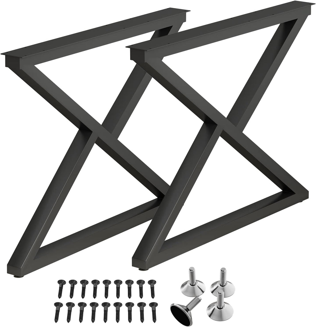 Metal Coffee Table Leg Desk Legs Set of 2 Industrial Table Legs,Metal Table Legs,Metal Bench Legs,Console Table Legs