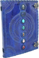 Tuzech Seven Chakra Medieval Stone Embossed Handmade Jumbo Leather Journal Book of Shadows Notebook Office Hocus Pocus Diary College Poetry Sketch With Leather Bound