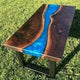 Customized epoxy Resin Solid Wood Opaque Table, Dining Table, Living Room Table, Wooden Epoxy Coffee Table, Side Table