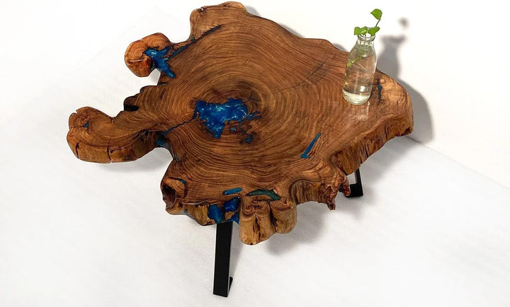 Unique Live Edge Indoor Coffee Table Epoxy Resin Coffee Table Living Room Table Epoxy Table Top Side/End Table Home Décor Patio Table Wall Art