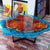 TUZECH Customized Resin Round Table Top, Blue River Look Epoxy Resin, Coffee Table Design, Resin Table, Luxury Décor, Walnut Table, Wooden Resin Table