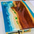 Epoxy Resin Artistic Handmade Ocean Island Beach Art Solid Wooden customize Coffee/Dining Tables for Living/Dining Rooms