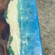 Epoxy Resin Handmade Ocean Island Beach Art Solid Wood Customize Artistic Tables