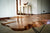 Classic Wood Natural Live Edge Flower Shaped Coffee Table Resin Table Epoxy Dining Table Living Room Table for 2, 4, 6, 8 Wooden Table Bar Counter Patio Table