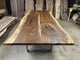 TUZECH Houston Live Edge Solid Wood Coffee Table Living Room Table Dining Table Console Table Patio Table Kitchen Table Centre Table Bar Counter Table Side Table Home Décor