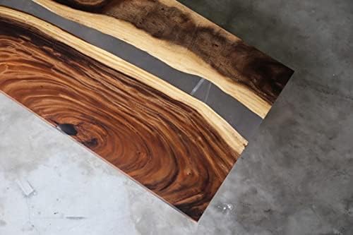 Customized Large Epoxy Table,Single River Look, Resin Dining Table for 2, 4, 6, 8, Epoxy Coffee Table, Living Room Table, Home décor