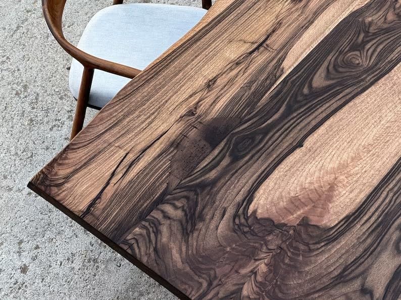 Classic Wooden Live Edge Table Top Solid Wood Dining Table Rustic Living Room Table Epoxy Table Bar Counter Resin River Table Home Décor Conference Table