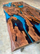 Customized Large Epoxy Table,Blue Multi River Look, Resin Dining Table for 2, 4, 6, 8, Epoxy Coffee Table, Living Room Table, Home décor