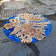 TUZECH Unique Blue River Epoxy Resin Dining Table Coffee Table Living Room Table Console Table Patio Table Bar Counter Table End/Side Table Kitchen Table Home Décor