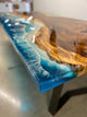 Customized Large Epoxy Table, Ocean Waves Look, Resin Dining Table for 2, 4, 6, 8, Epoxy Coffee Table, Living Room Table, Home décor