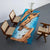 Natural Wood Ocean Look Epoxy Realistic Beach Feel Epoxy Dining Table Coffee Table End Table Bar Counter Top Living Room Table Wall Art Wooden Table