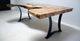 TUZECH Large Indoor Unique Live Edge Wooden Table Resin Dining Table Epoxy Coffee Table Living Room Table Side Table Epoxy Table Top Home Décor Bar Counter