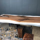 TUZECH Custom Made Wood Resin Epoxy Ice Look Dinning Table Coffee Table Side/End Table Coastal Table Top Living Room Table Bar Counter Home Décor