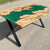 Customized Large Epoxy Table, Green Forest Epoxy Table, Resin Dining Table for 2, 4, 6, 8, Epoxy Coffee Table, Living Room Table, Home décor