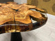 Exquisite Clear Transparent Live Edge Round Epoxy Resin Table Dining Table Coffee Table Kitchen Table Patio Table Console Table Side Table Centre Table