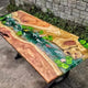 TUZECH Custom Classic Wood Resin Epoxy Realistic Aquarium Look Resin Epoxy Dinning Table Coffee Table Living Room Table Bar Counter Home Decor