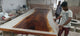 Rustic Natural Wood Crystal Clear River Epoxy Resin Dining Table Live Edge Table Conference Table Console Table Hallway Table Kitchen Table Patio Table End Table